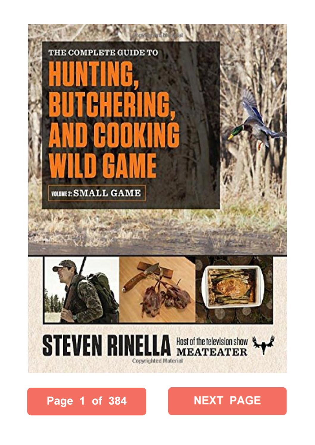 Cooking With Wild Game Pdf Download